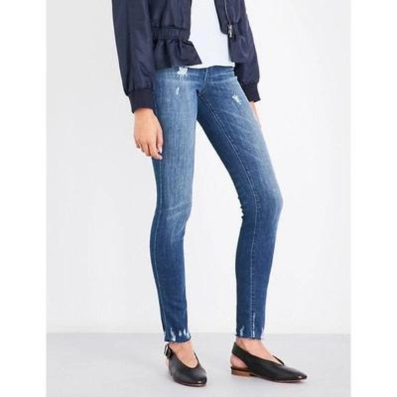 J Brand Maria Skinny High-Rise Jeans In Identity Destruct - Picture 2 of 12